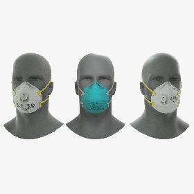 N95 Respirator Mask Collection 3D model